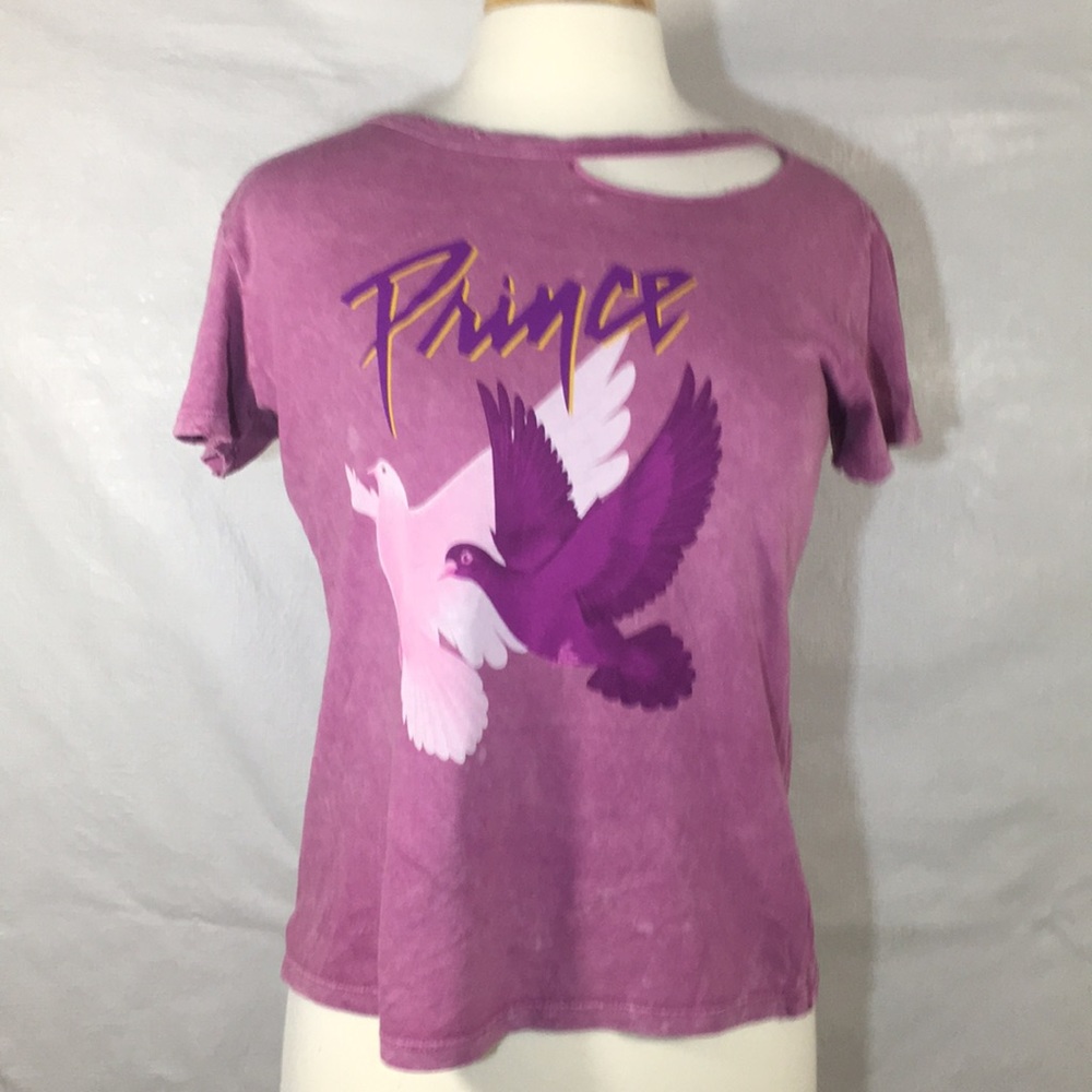3/$15 Prince Purple Rain When Doves Fly Torn Tee